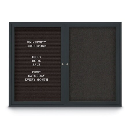 United Visual Products Corkboard, Cork/Satin, 18" x 24" UV429H-SATIN-CORK